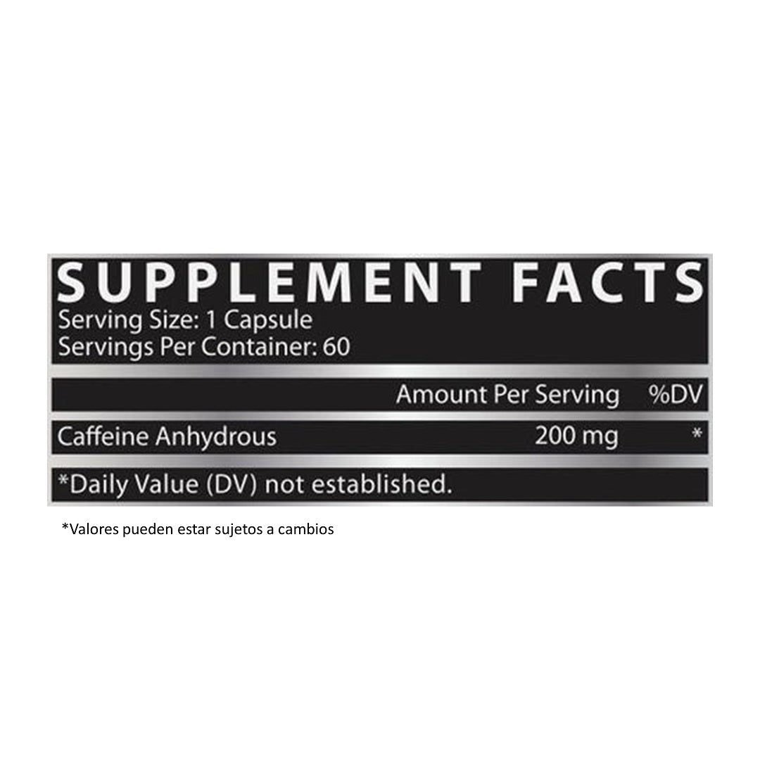 NUTREX CAFEINA 200 MG 60 CAP
