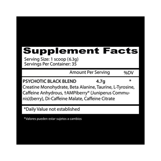 PSYCHOTIC BLACK 35 SERV.